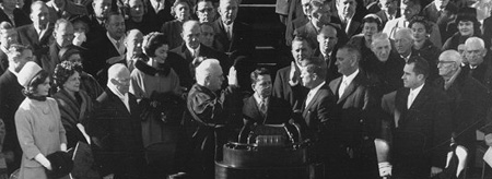 Marion in DC as Kennedy is sworn in.